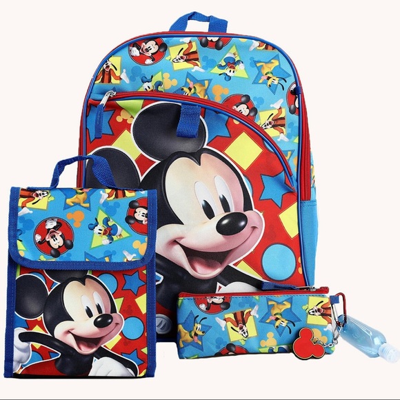 MICKEY MOUSE 6-piece backpack set - Picture 1 of 4